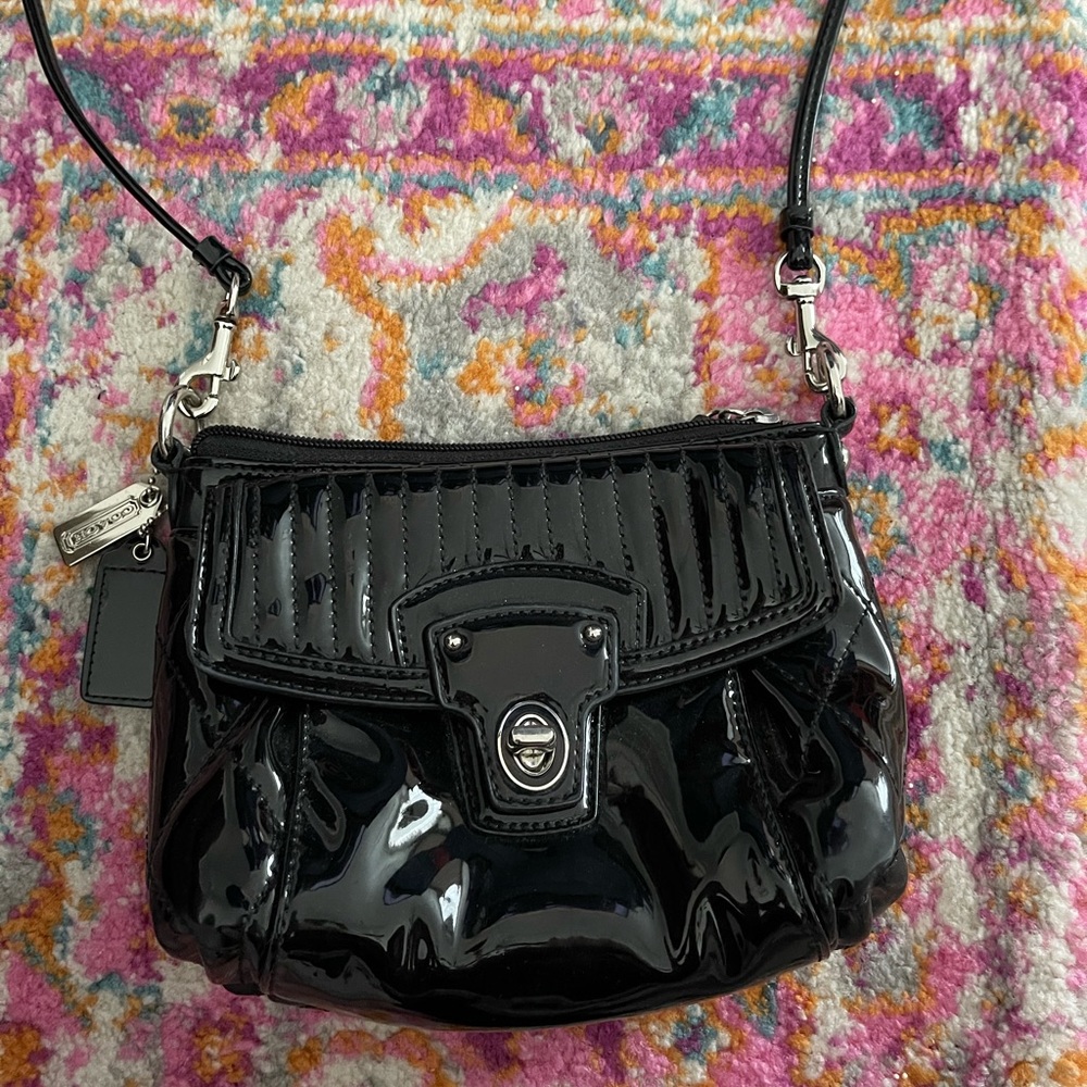 Black coach crossbody